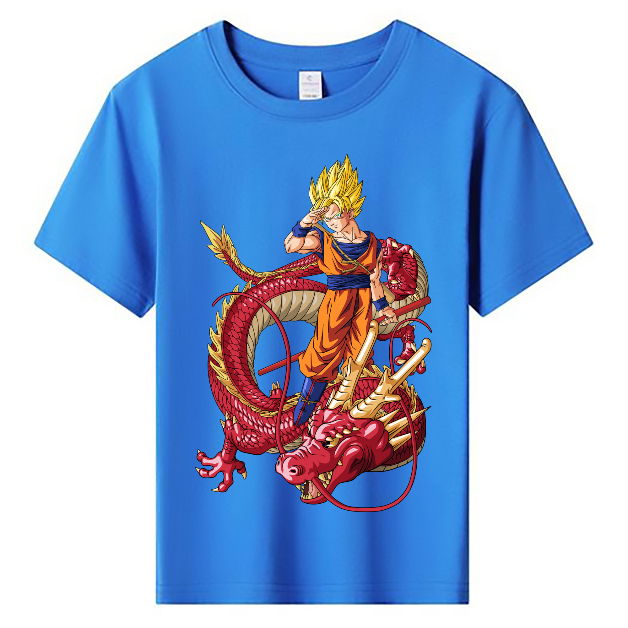 （画像用） ドラゴンボール 孫悟空（そん ごくう）Son Goku カカロット DRAGON BALL Kakarotto 綿100％キッズTシャツ（フロントプリント）
